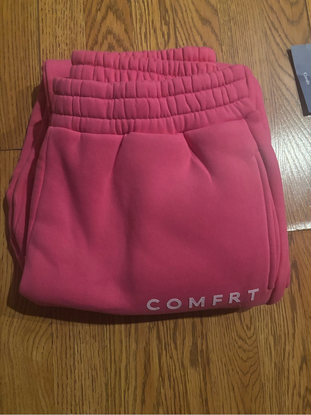 Comfrt Women’s Pink Track Joggers - Picture 5 of 6